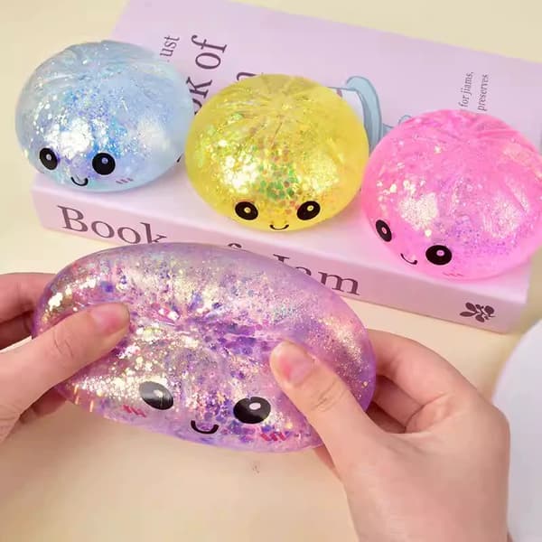 Super Crazy Fun Rainbow Mysterious Soft Bun Mysterious Dumpling Pink Sparkling Explosive STJ3 1pcs