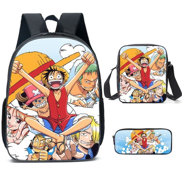 One Piece Luffy skolväska ryggsäck student One Piece ryggsäck