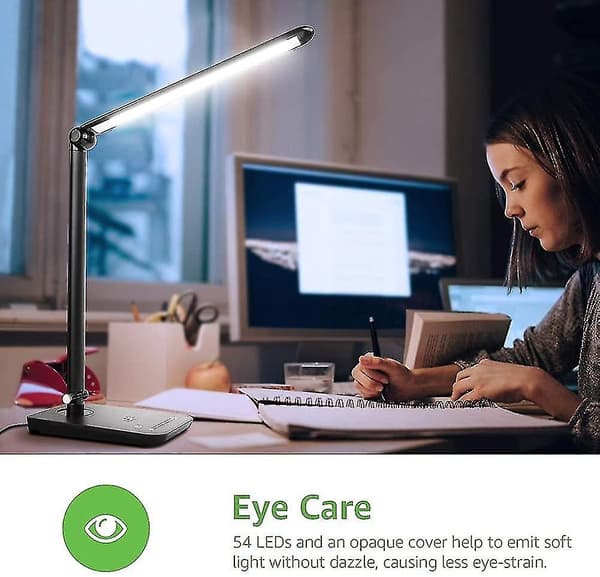 Led-skrivbordslampa. Dimbara dagsljuslampor. Touch Control Desktop Task Light