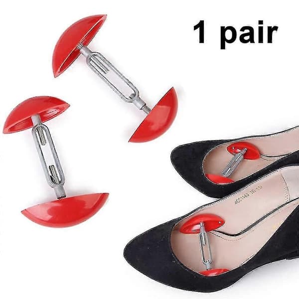 2pcs Shoe Stretchers for Men and Women, Shapers, Expanders, Adjustable Mini Shoe Trees Red