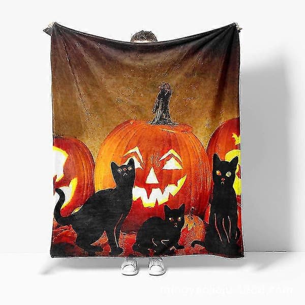 Halloween Jul Julegaver Dekorasjon Flanell Digitaltrykk Teppe Teppe for lur