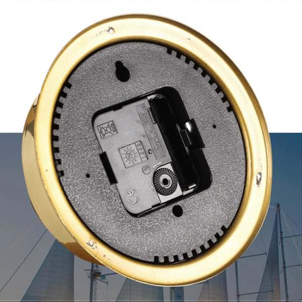 Traditionell väderstation, barometer, termometer, hygrometer, klocka, tidvattenmätare