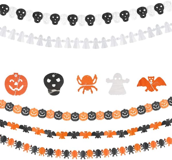 5 ST Halloween-sett, halloweenkrans, halloween