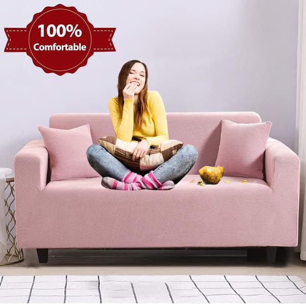 3-sits soffaöverdrag Jacquard stretch fåtöljöverdrag Barn & husdjursskyddssoffa