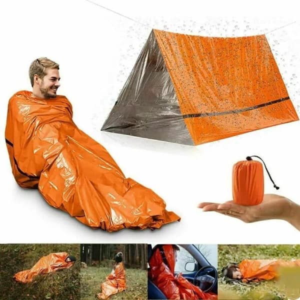 1/2/4/6-pak Nødsovepose/Bivvy – Overlevelsessovepose 2 Pack