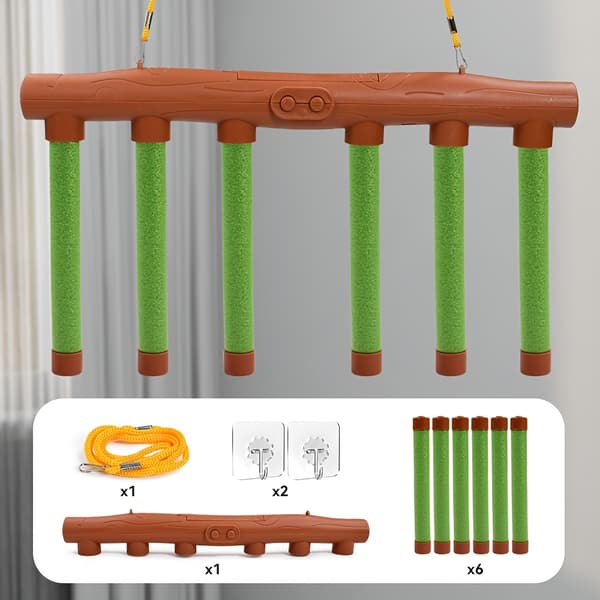 Portable Falling Stick Challenge Game, Eye-Hand Coordination Training Game, Interactive Parent-Child Party Toy, Christmas Gift Green