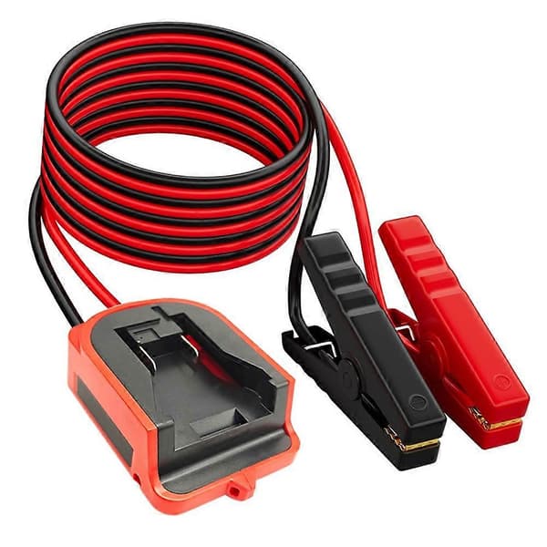 Til Milwaukee 18V Li-Ion Batteri Startbooster Adapter Bil Startkabel Auto Nødstartkabler