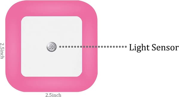 [4-pack] Red Night Light, LED Wall Light with Dusk Sensor, Automatic On/Off - Perfect for Bedroom, Kids and Nursery