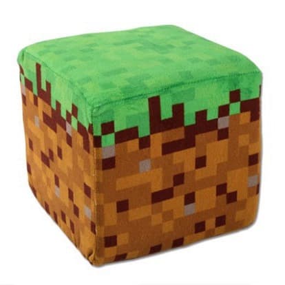 Minecraft blokk plysjpute, spilltilbehør, soppblokkboks, -Kiste