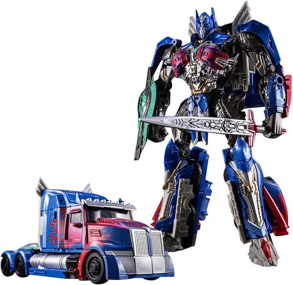 Transformerende leker Optimus Prime leketøy, deformert bilrobot, actionfigur deformasjonsmodell, transformerende legering