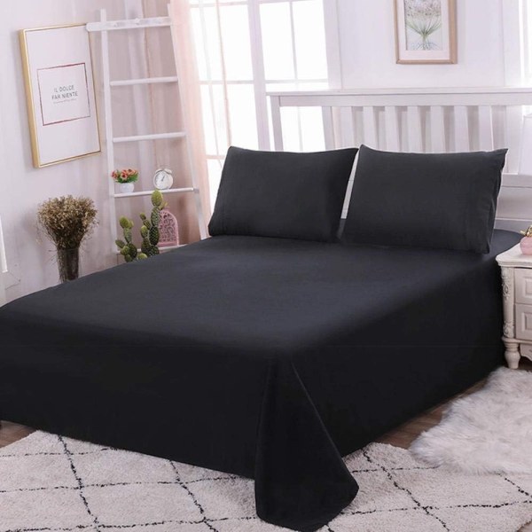 1 Person 100% Bomull Platt Lakan 200x230 cm-Bomullslakan, Ingen Elastisk Band