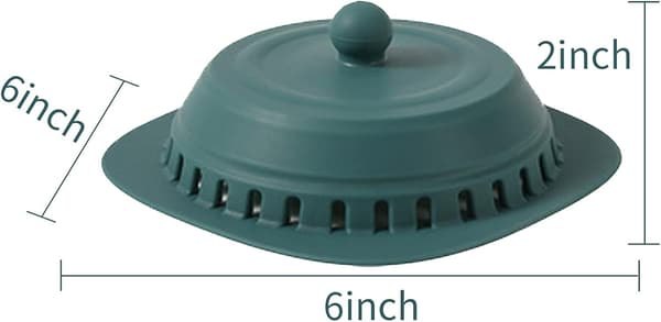 2-pack duschsil hårfångare för avlopp, lätt att installera duschsil hårfälla och rengöra