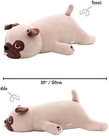 Bulldog - 50 cm - Blød og Fluffy Hvalpepude - Gave til DXGHC