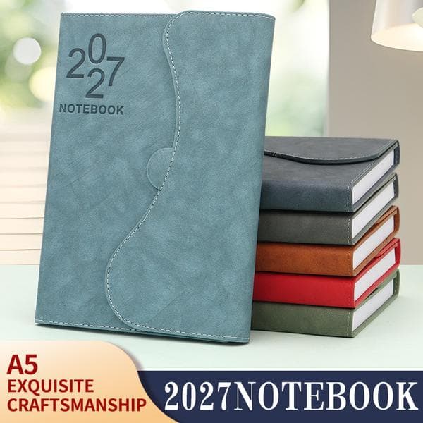 Himmelblå planlegger/kalender/365-dagers notatbok/håndbok for daglig planleggingseffektivitet 2027