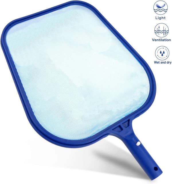 Professionell poolskimmer, poolnät / lövnät - fint nät - robust ram - pooltillbehör