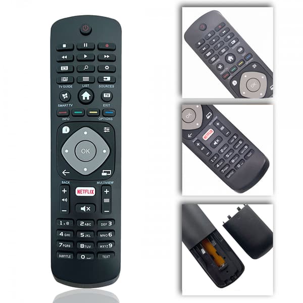 Philips Compatible Universal Remote Control 996596003606 black black