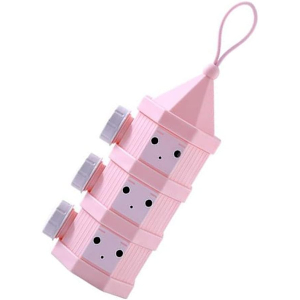 Baby mjölkpulver dispenser bärbar 3 lager tecknad mjölkpulver mellanmål förvaringsbehållare för småbarn