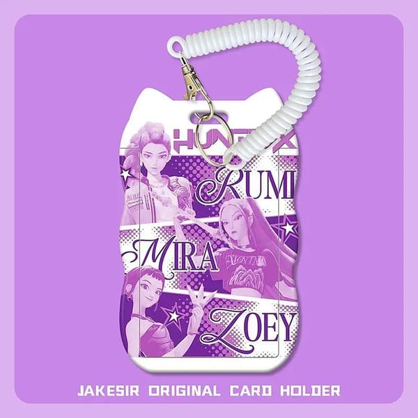 Kpop-tema pigegruppe merchandise: Studenter skyde-kortholder, egnet til studiekort, buskort og adgangskort.