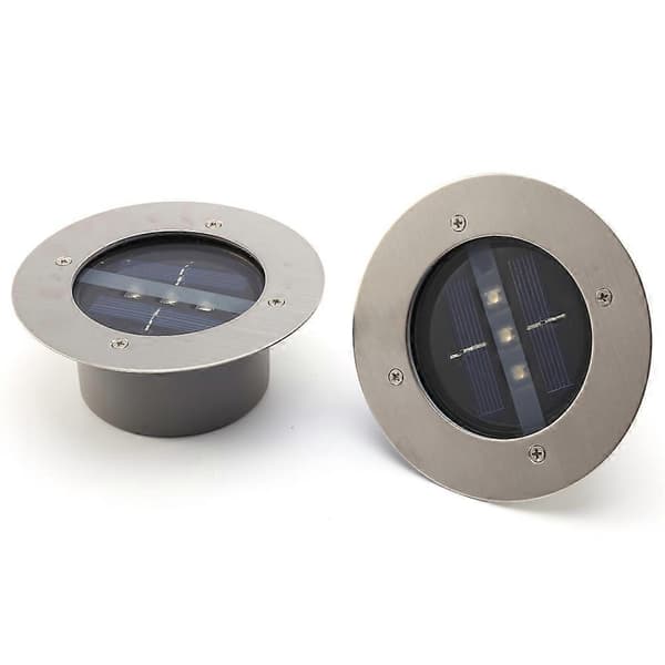 LED Solcellsdriven Nedgrävd Lampa Vägbelysning Trädgårdsdäckslampa