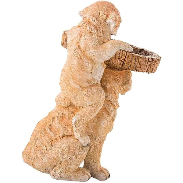 Beidou Garden Badkar Skulptur Hund Staty Gård Trädgård Gräsplan Harts Djurdocka Prydnad