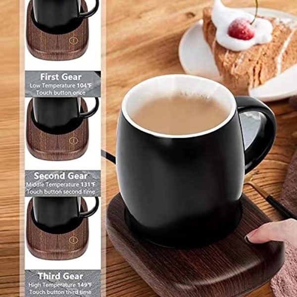 Kaffe Mugg Värmare - Elektrisk Kaffe Värmare för Skrivbord med Automatisk Avstängning