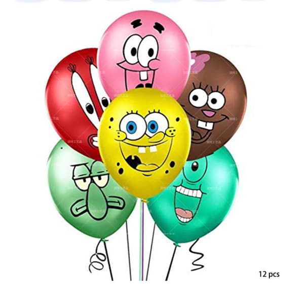 Svampebob Børnefødselsdag Ballonbue - Happy Birthday party