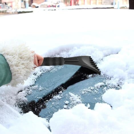 Snøskuffe til bil, isskrape til bil, snø- og isskrape, bilvindusskrape, frontruteisskrape...