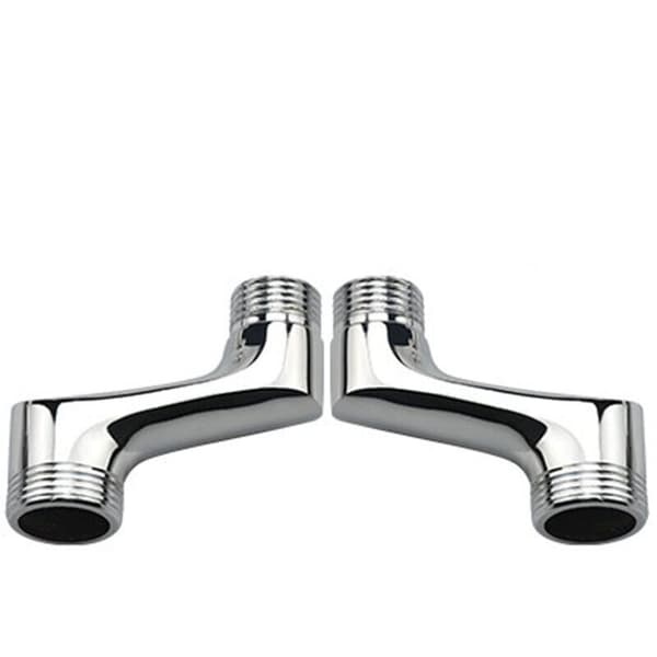 Brusearmbågsforbindelse, Messingarmbågsreducerare, Justerbar Svängarm, Vægmonteret Armbågsforbindelse, 1/2\" til 3/4\" Offsetforbindelse, Krom