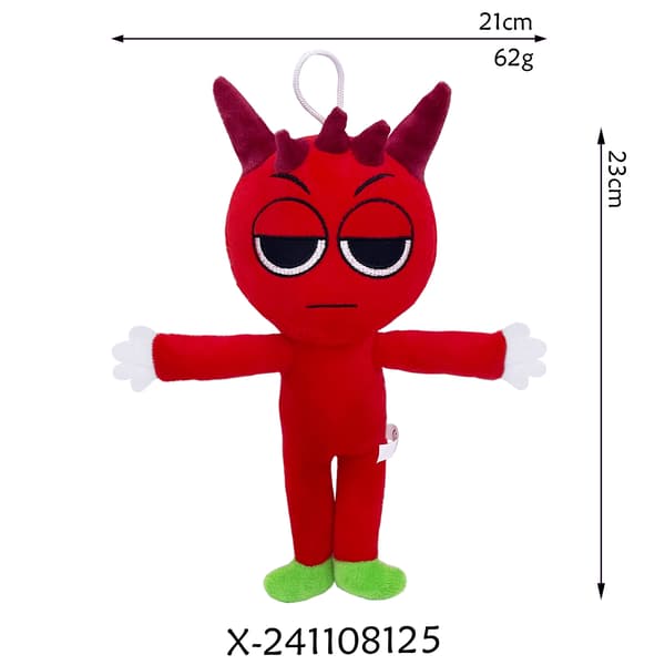 Rytm Box Nya Spel Perifera Plyschleksaksdockor - Humanoid röd