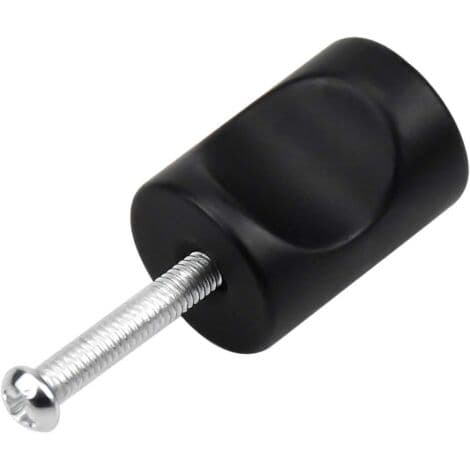 Set of 10 Black Drawer Handles, Round Knobs One Hole, Suitable for Cabinets, Wardrobes, Children's Rooms, etc.