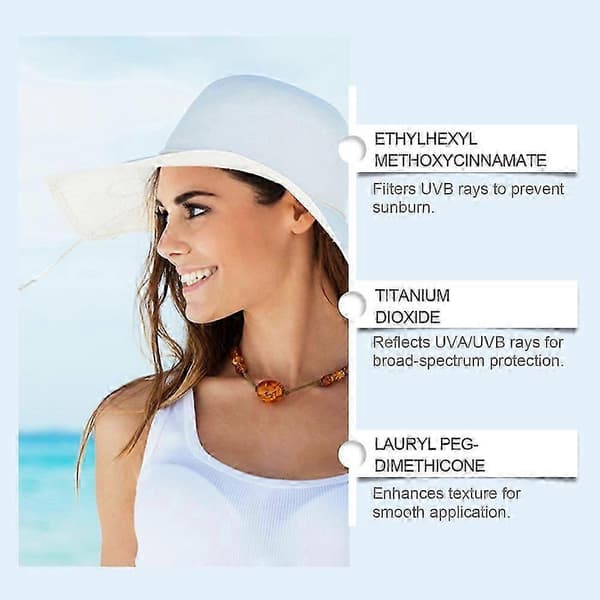 Naturlig Mineral Solkräm SPF30 Nötfett Solkräm Ansiktskräm Talg Solskyddskräm för Ansikte Kropp