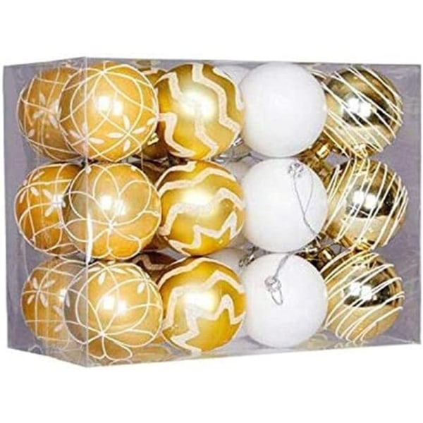 Julgranskulor Julgransprydnader 6Cm24 St Handmålade Julgranskulor Set Julgran