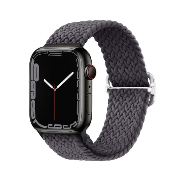 Punosranneke Apple Watch 38/40/41 mm tummanharmaa M 32 32 2-Pack