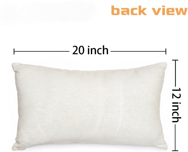 12x20 tommer juleputetrekk Akvarell Trær & Stjerner Design - Rød Jul Gårdshus Vinterdekor for Sofa