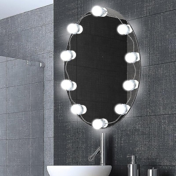 Sminkspegel LED-lampkit för sminkbord vägglampa