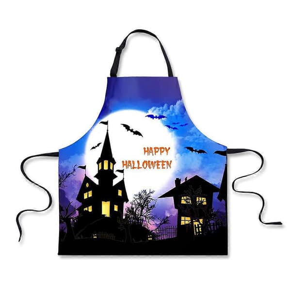 Halloween kjøkkenforkle kjole voksen unisex ermeløs feriegave J