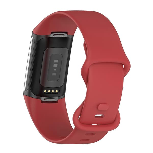For Fitbit Charge 6 / 5 xDfind Silicone Strap Official Red Official Red L