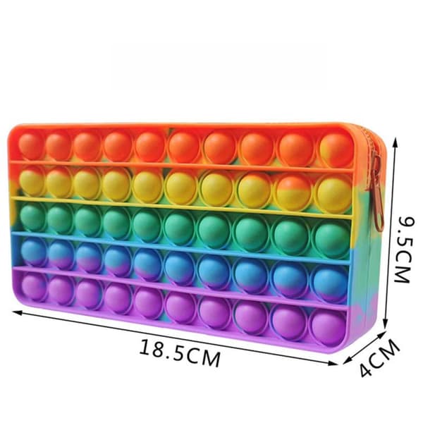 Penalhus / Pop It Fidget Legetøj - Sensorisk - flerfarvet multifärg multicolor