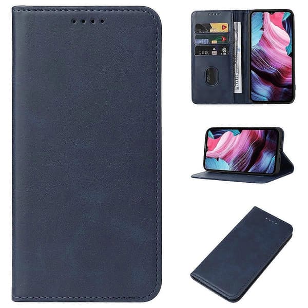 Magnetisk læderetui til OUKITEL WP23 / WP23 Pro Blue