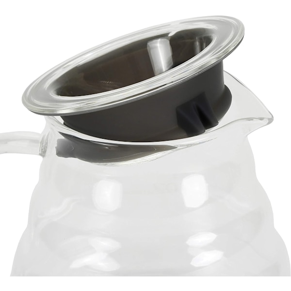 Kaffe Maskin Glas Range Kaffeebereiter, Hitzebeständige Kaffeemaschine, Klar, 600ml