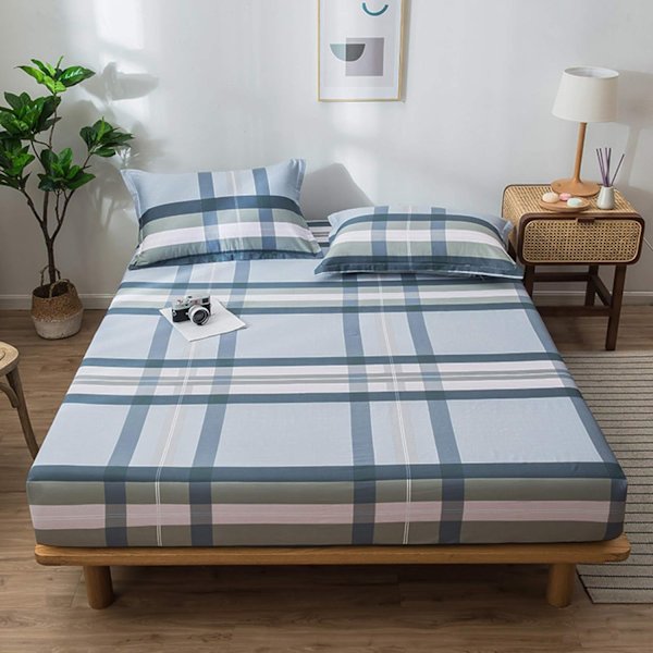 Madrasskydd i Queen size, 360 ° skyddande överdrag, 28 cm djup ficka, tvättbar mjuk Bre