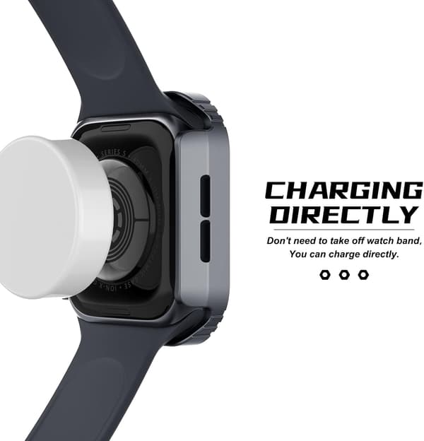 Robust Apple Watch-deksel 40 mm serie SE 6/5/4 med skjermbeskytter