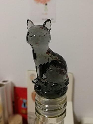 Vinstopp för champagneflaska (svart katt)