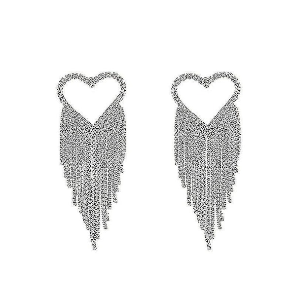 Högkvalitativa Färgglada Kristall Rhinestone Högring Örhängen Statement Geome