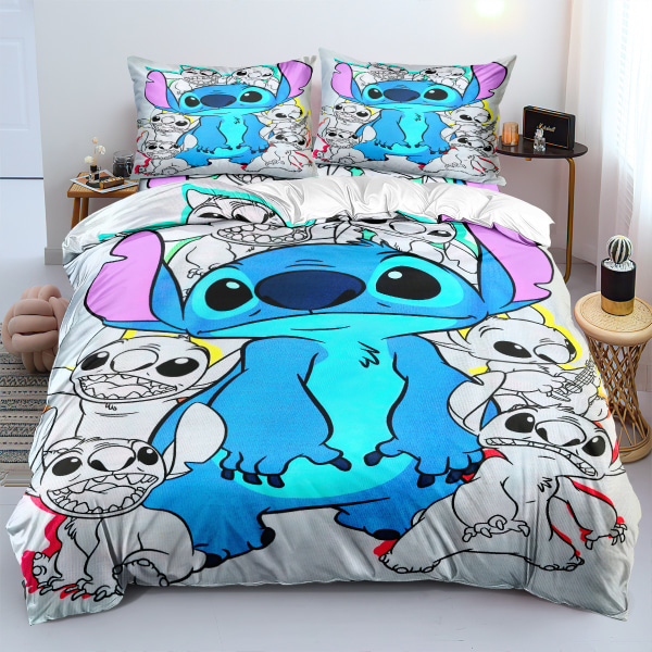 Stitch-serie borstad tredelad uppsättning RM-19 135*200 three-piece set