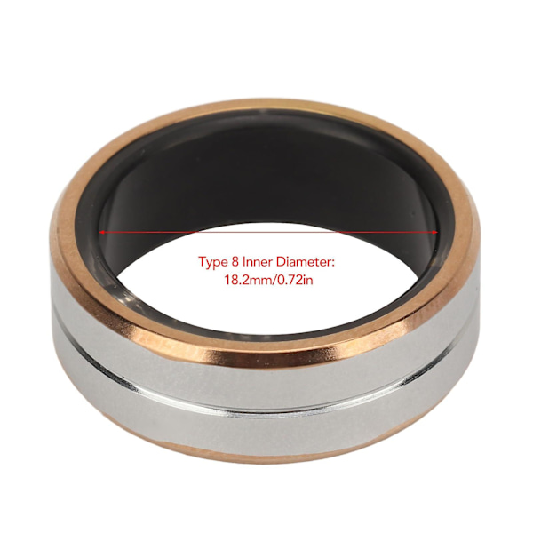 Smart Ringe til Mænd og Kvinder, Fitness Tracker Vandtæt Sundhed Tracker Ring til Blodilt, Tryk, Skridttæller, Hjertefrekvens og Søvnsporing, Komp single charging box