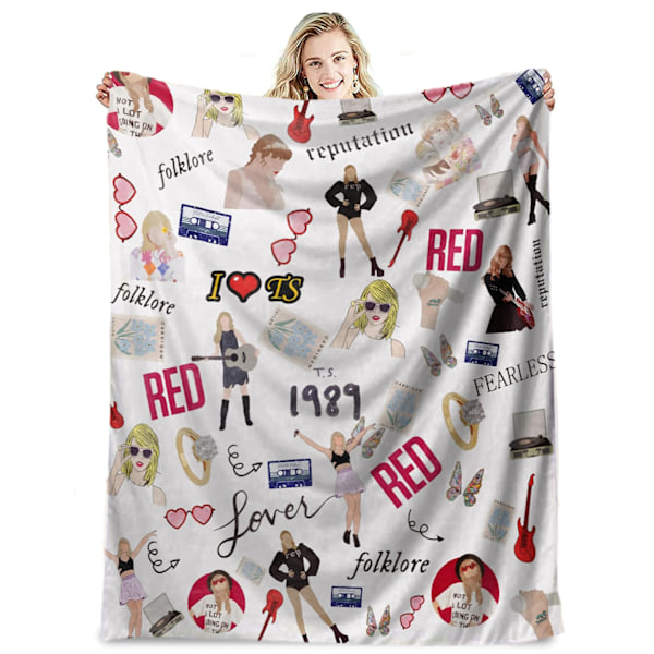 Famous singer flannel blanket Taylor Swift gift blanket air conditioning blanket nap blanket cover blanket celebrity blanket 70*100cm