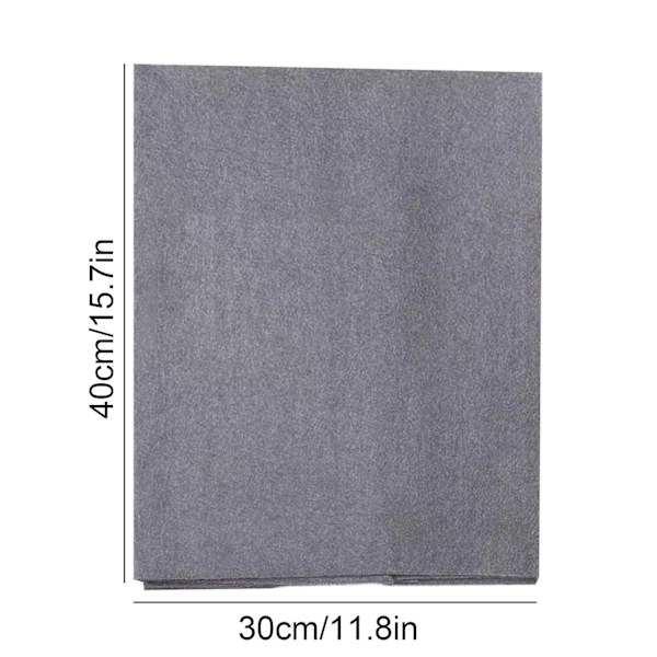 10 kpl Paksuuntuneita Taikapuhdistusliinoja, Raidoitta Mikrokuituliina, Uusiokäyttöinen grey 40*30cm