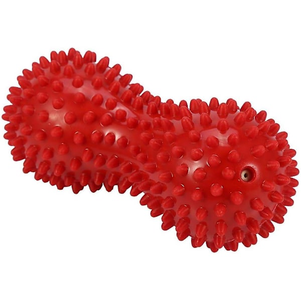 Spikig massageboll jordnötsmassagerboll fitnessövning rörlighet jordnötsboll smärta muskelsteess fot myofascial lindring för plantar fasciit häl fot