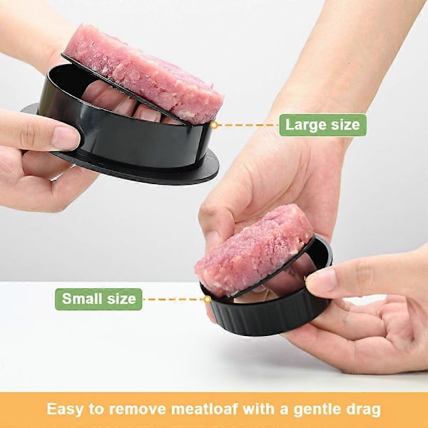Hamburgerkødspresse Maker Rund Form Non-Stick Fyldte Burgerbøffer Oksekød Grill Pie Presse Form Maker Køkken Tilbehør SMTX